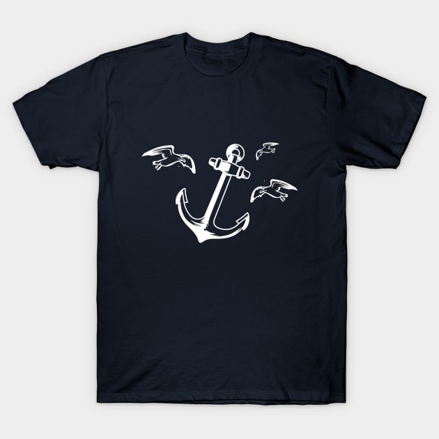 maritime anchor T-Shirt by Bianka